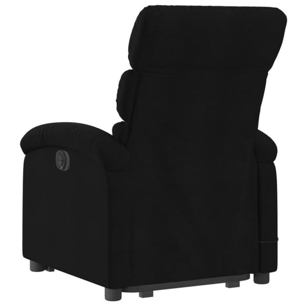 vidaXL elektrisk massagestol med løftefunktion stof sort