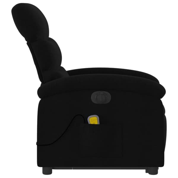 vidaXL elektrisk massagestol med løftefunktion stof sort