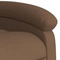 Miniatyrbild 9 av 11: vidaXL Reclinerfåtölj med uppresningshjälp brun tyg