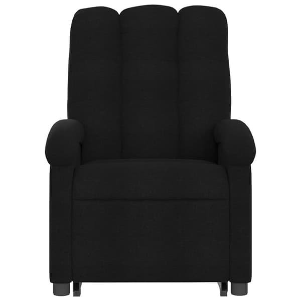vidaXL Reclinerfåtölj med uppresningshjälp svart tyg