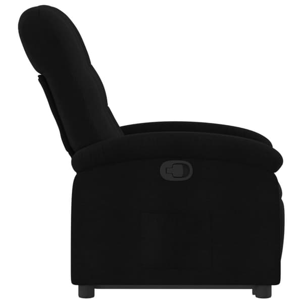 vidaXL Reclinerfåtölj med uppresningshjälp svart tyg