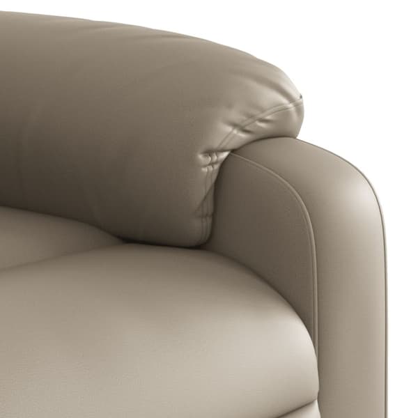 vidaXL Elektrisk reclinerfåtölj cappuccino konstläder
