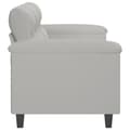 Miniatyrbillede 3 af 8: vidaXL 3-personers sofa 180 cm mikrofiberstof lysegrå