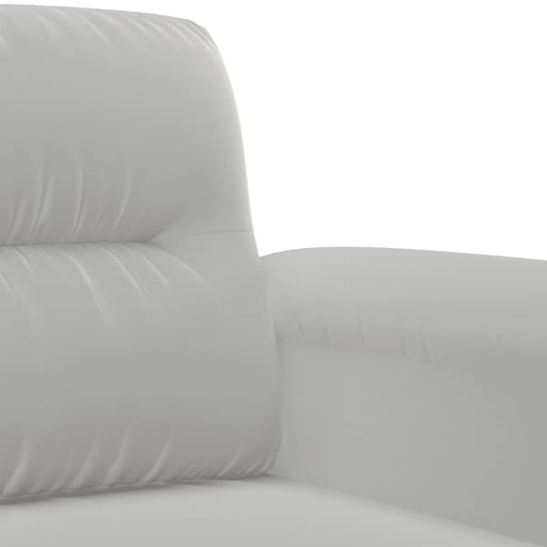 vidaXL 3-personers sofa 180 cm mikrofiberstof lysegrå