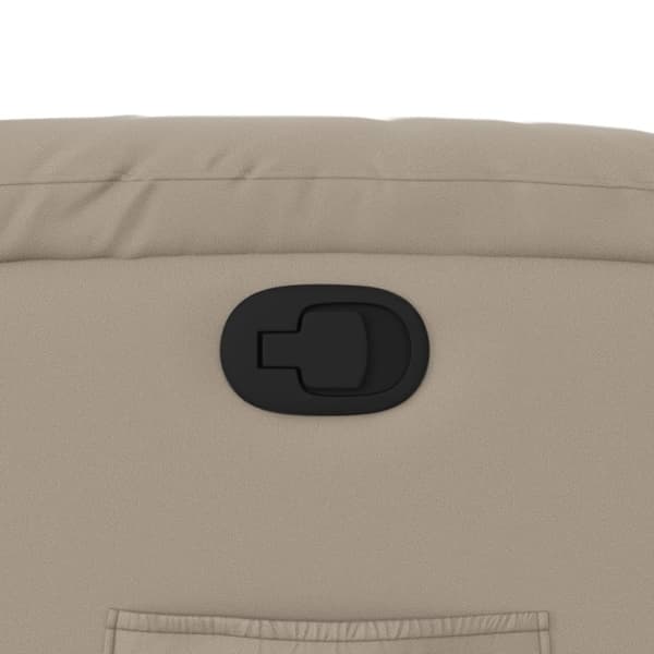 vidaXL Reclinerfåtölj med uppresningshjälp cappuccino konstläder