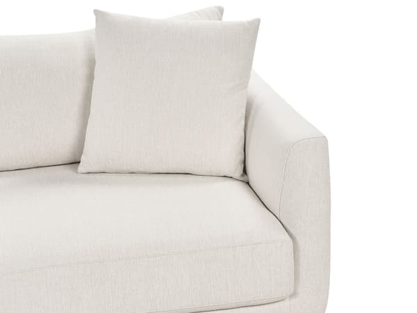 3-seters sofa Off-white Stoff Fotskammel Ekstra pynteputer Tidløst design Stue