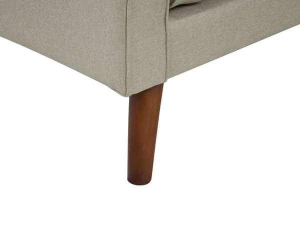 3-seters sofa Beige Stoff Ben Eiketre Doble Armlener Tykt polstrede puter Klassisk design Stue