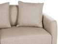 Miniatyrbilde 7 av 11: 3-seters sofa Beige Stoff Fotskammel Ekstra pynteputer Tidløst design Stue