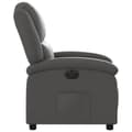 Miniatyrbild 10 av 11: vidaXL Elektrisk reclinerfåtölj grå äkta läder