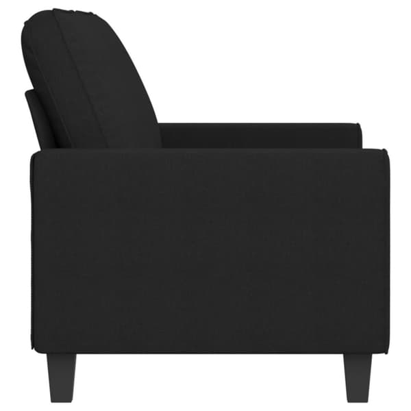 vidaXL 2-sitssoffa svart 140 cm tyg