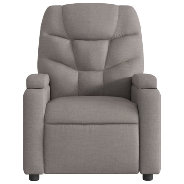 vidaXL Elektrisk massagefåtölj taupe tyg