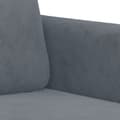 Miniatyrbillede 5 af 7: vidaXL sofasæt 2 dele velour mørkegrå