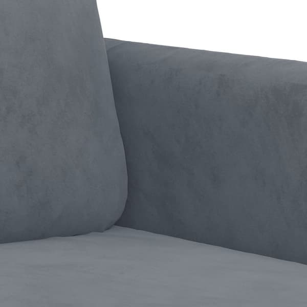 vidaXL sofasæt 2 dele velour mørkegrå