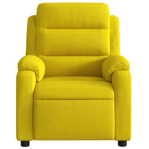 vidaXL Reclinerfåtölj gul sammet