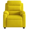 Miniatyrbild 5 av 11: vidaXL Reclinerfåtölj gul sammet