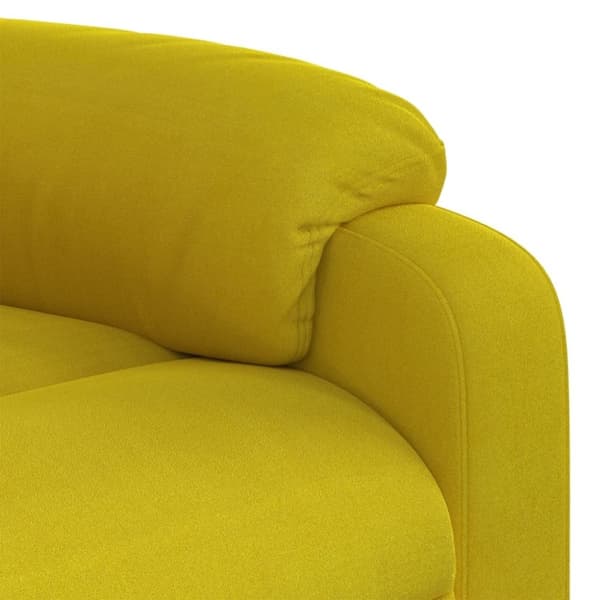 vidaXL Reclinerfåtölj gul sammet