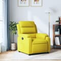 Miniatyrbild 11 av 11: vidaXL Reclinerfåtölj gul sammet