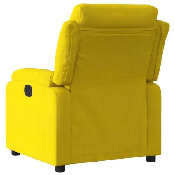 vidaXL Reclinerfåtölj gul sammet