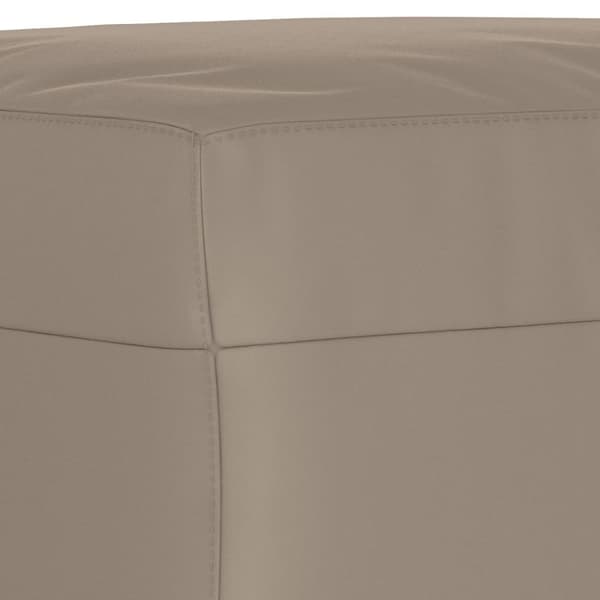 vidaXL Soffgrupp med kuddar 4 delar taupe mikrofibertyg