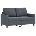 Miniatyrbillede 3 af 11: vidaXL sofasæt 4 dele med puder velour mørkegrå