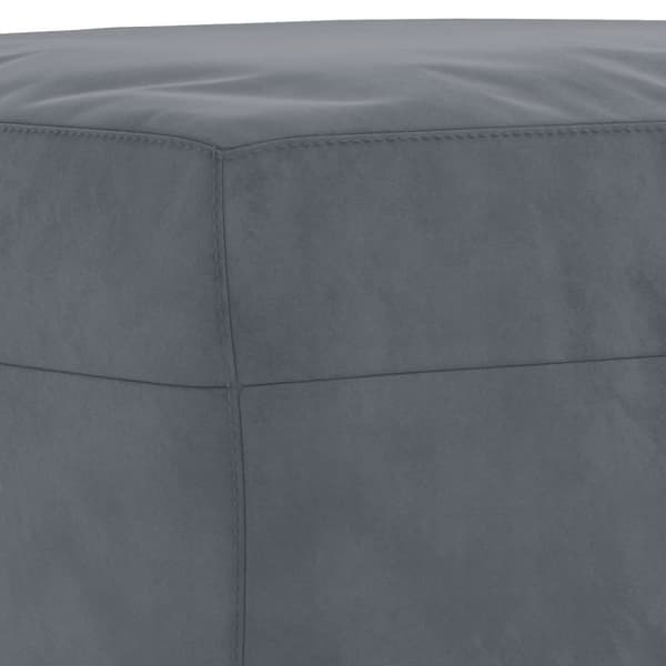 vidaXL sofasæt 4 dele med puder velour mørkegrå