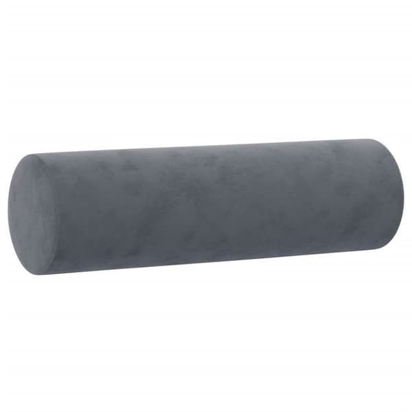 vidaXL sofasæt 4 dele med puder velour mørkegrå