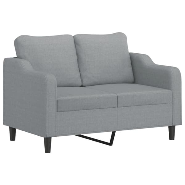 vidaXL sofasæt 3 dele med puder stof lysegrå