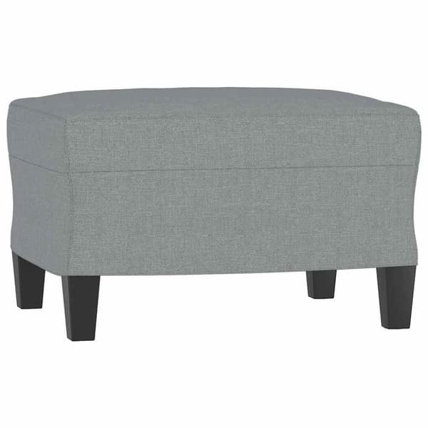 vidaXL sofasæt 3 dele med puder stof lysegrå