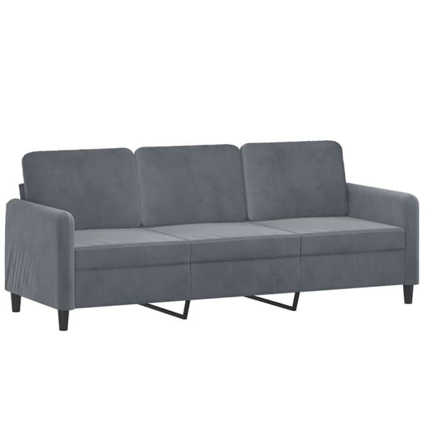 vidaXL sofasæt 2 dele med puder velour mørkegrå