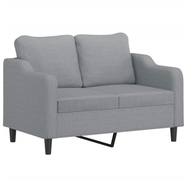 vidaXL sofasæt 3 dele med hynder stof lysegrå