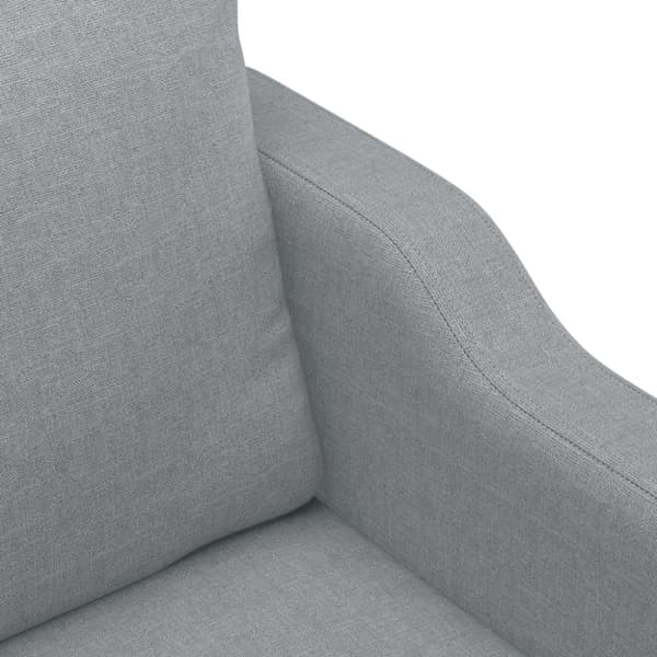 vidaXL sofasæt 3 dele med hynder stof lysegrå