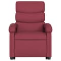 Miniatyrbild 8 av 11: vidaXL Elektrisk reclinerfåtölj med uppresningshjälp vinröd tyg