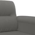 Miniatyrbillede 6 af 8: vidaXL sofasæt 3 dele med hynder mikrofiberstof mørkegrå