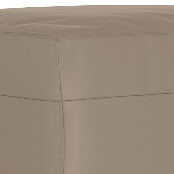 vidaXL Soffgrupp med kuddar 3 delar taupe mikrofibertyg