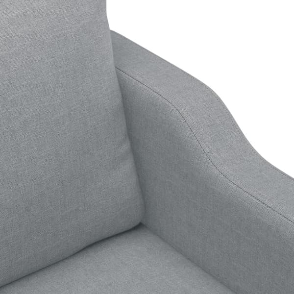 vidaXL sofasæt 4 dele med puder stof lysegrå
