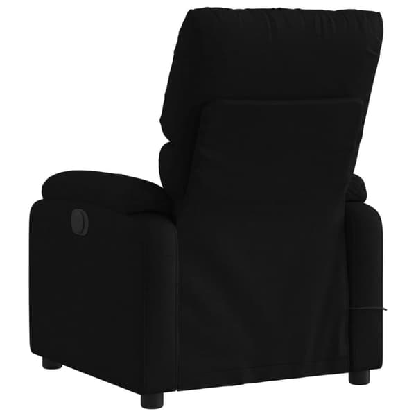 vidaXL eldrevet massagestol stof sort