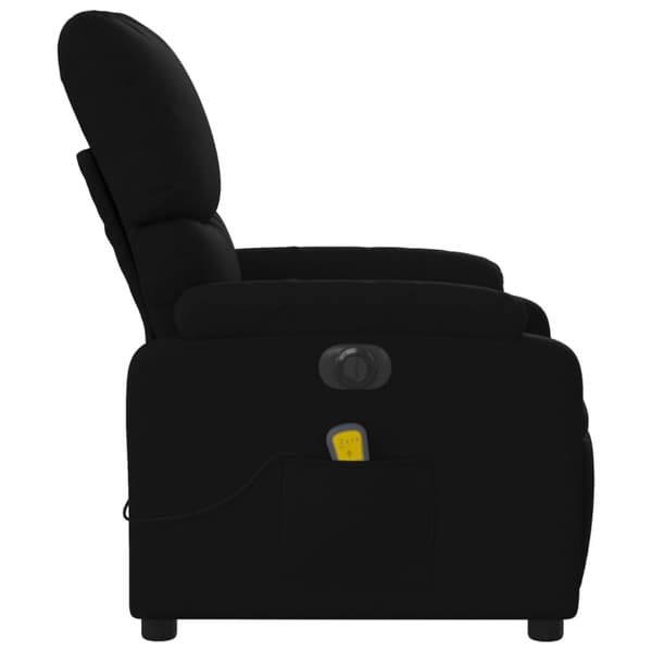 vidaXL eldrevet massagestol stof sort