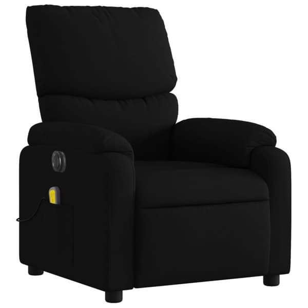 vidaXL eldrevet massagestol stof sort
