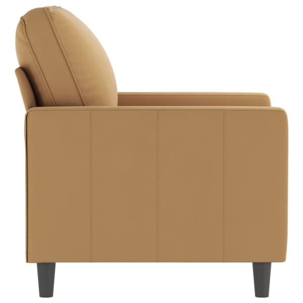 vidaXL Fåtölj Brun 60 cm sammet