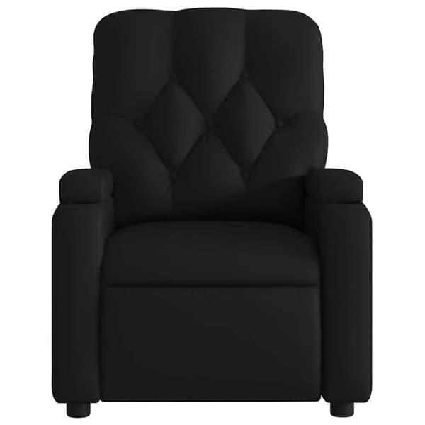 vidaXL Elektrisk massagefåtölj svart konstläder