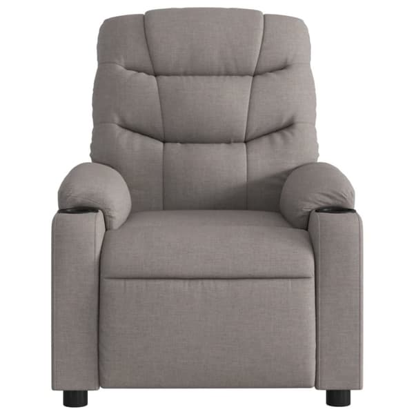 vidaXL Massagefåtölj taupe tyg