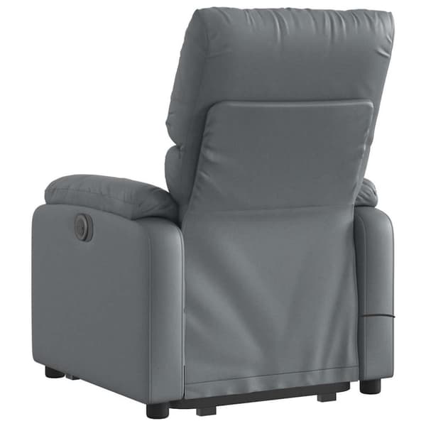 vidaXL løftestol med massagefunktion kunstlæder grå
