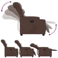 Miniatyrbild 4 av 11: vidaXL Reclinerfåtölj brun konstläder