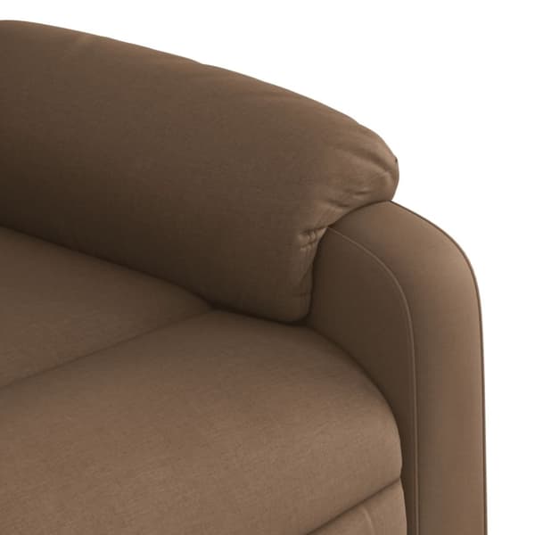 vidaXL Massagefåtölj brun tyg