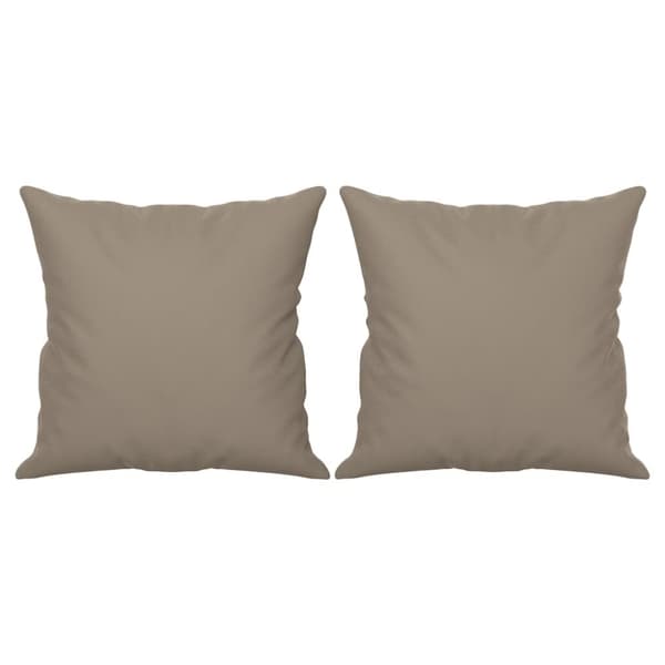 vidaXL 3-personers sofa med puder 180 cm mikrofiberstof gråbrun