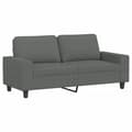 Miniatyrbillede 3 af 7: vidaXL sofasæt 2 dele stof mørkegrå