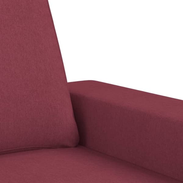 vidaXL sofasæt 2 dele stof vinrød