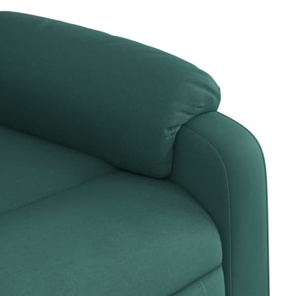 vidaXL Massagefåtölj mörkgrön tyg
