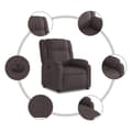 Miniatyrbild 7 av 11: vidaXL Elektrisk reclinerfåtölj mörkbrun tyg
