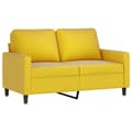Miniatyrbillede 3 af 10: vidaXL sofasæt 4 dele velour gul